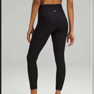 Lululemon‎ Align Ribbed Black High-Rise Leggings-25"